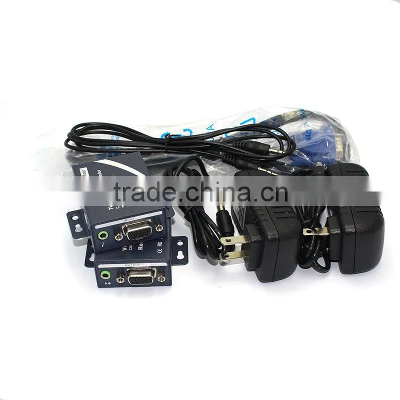 100m VGA Extender with Audio over CAT 5E/6 Ethernet - Gaia Vision
