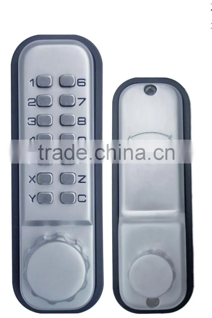 OSPON Keyless Mechanical Digital Combination Spring Latch Door Lock Stain chrome OS12A