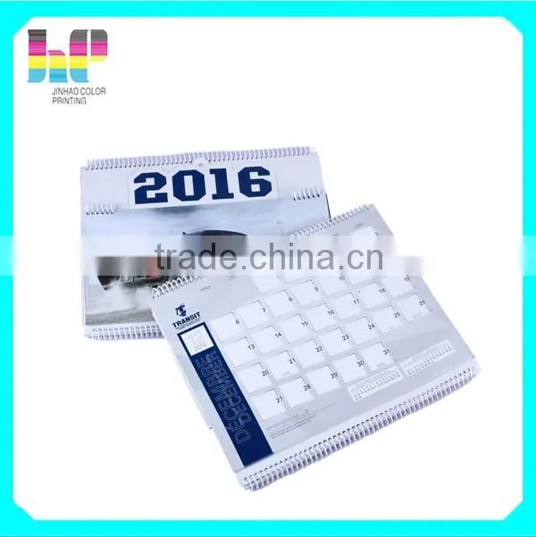 flexiable wire-o binding calendar printing in factory