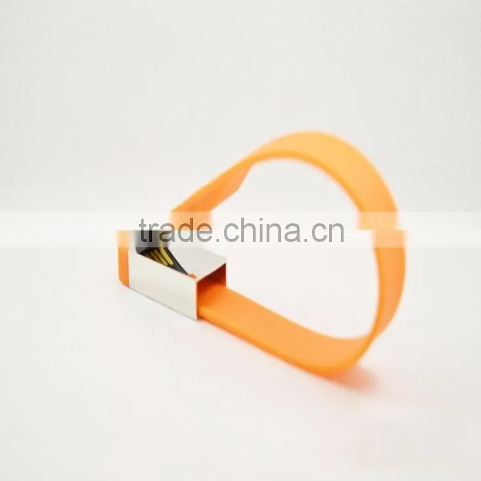 Shenzhen Colorful gift rubber wrist band usb flash pen drive