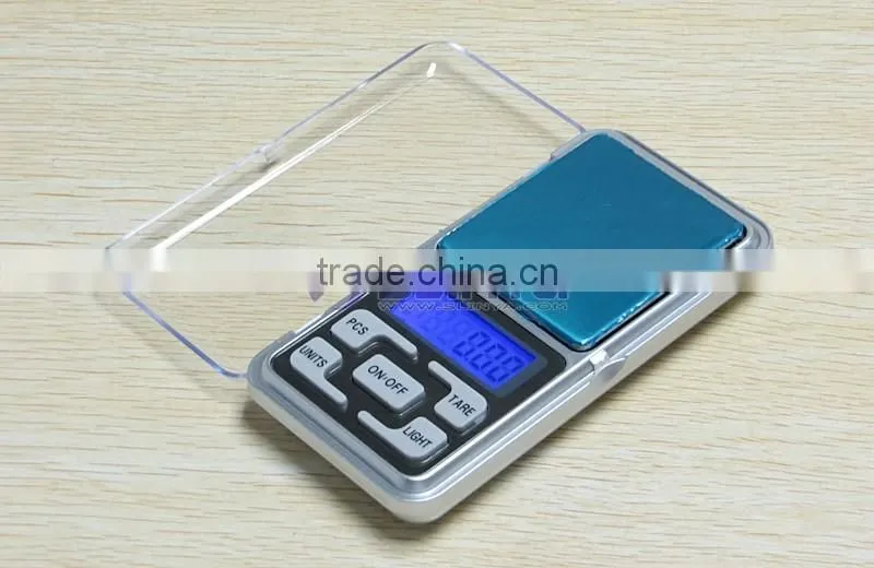 MH-500 Scale 500g/0.1g High Precision Blue LCD Pocket Weighing Scale