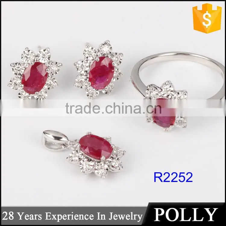 2015 fashion 18k white gold filled jewelry ring manafacturer in Guangzhou