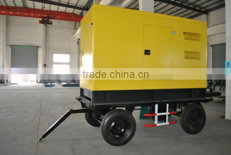 CE,ISO approved 20-800kw trailer type silent diesel generator