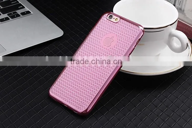 Luxury Clear Electroplating TPU Silicone Gel Soft Case For Apple iPhone 6S / iPhone 6S Plus