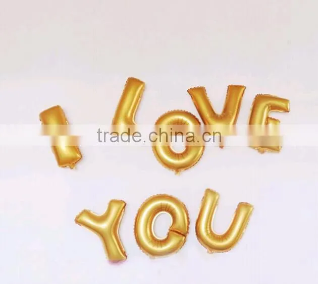 16 inch Gold and Silver Letter Foil Balloons A-Z For Wedding Birthday party, party accessories