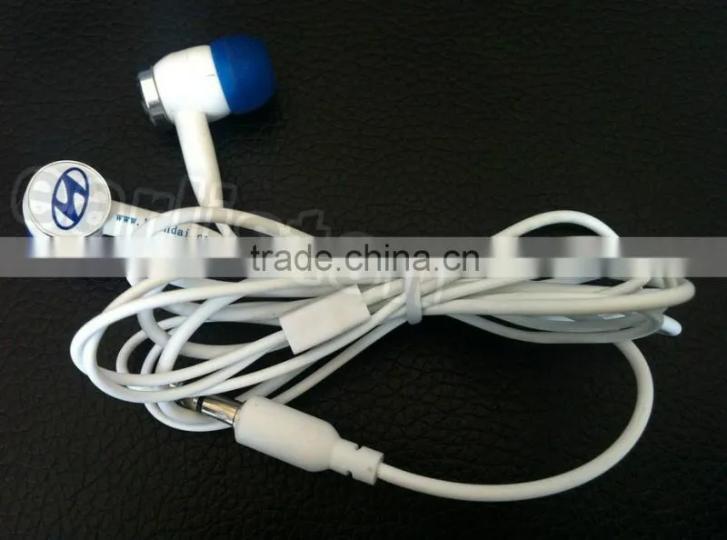 in ear earphone with logo for mp3 and mobile