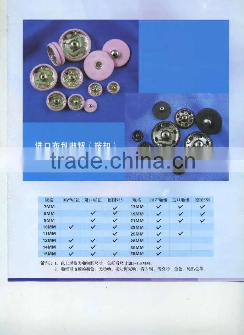 Fabric Covered Shank Butoon -- F1402