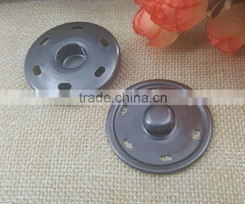 two parts sew-on metal snap fastener button