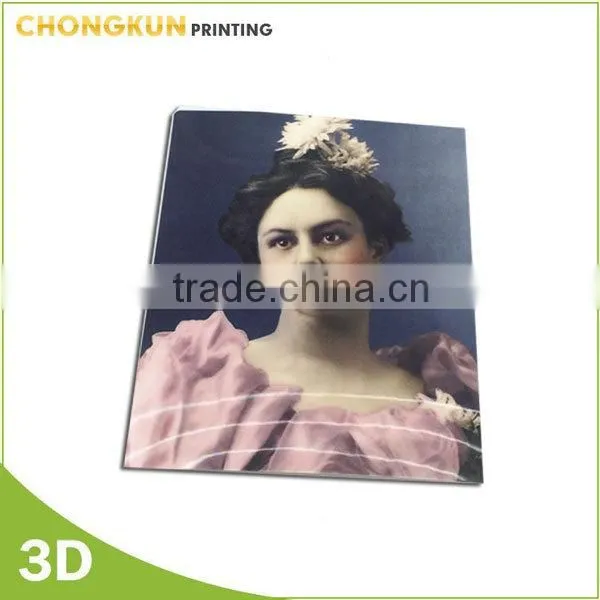 High resolution sexy 3d lenticular woman photo picture
