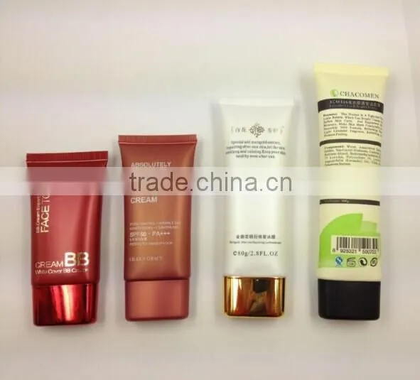 High Quality Super Oval Tube for Makeup Set /50ml Cosmetic Packaging with Metallic Cap