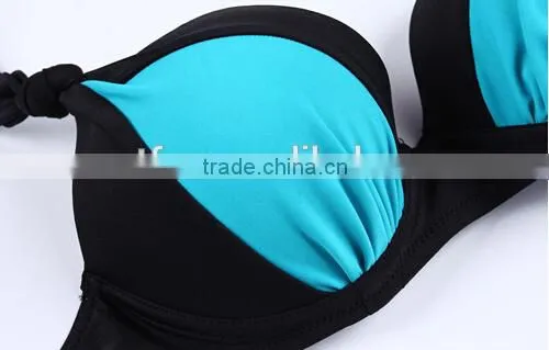 Sunshine style blue bikini swimwear set