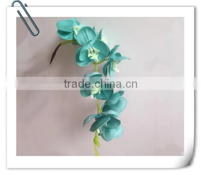 Tianjin factory wholesale pink PU artificial orchid