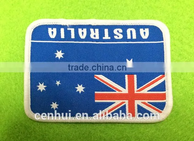 Custom high-density, locking stitch, different kinds of logo woven patches