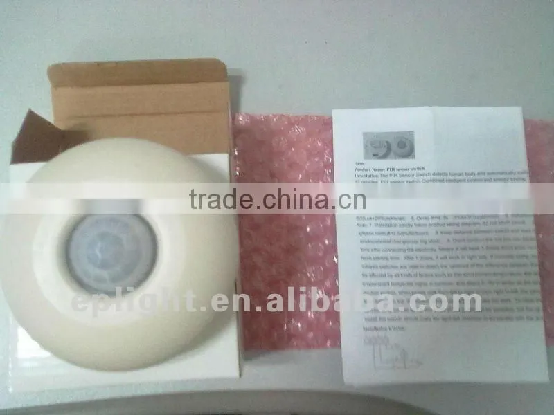 round PIR sensor switch, ceiling mount sensor switch, good price