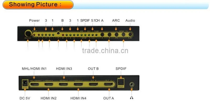 4x2 hdmi matrix lcd tv