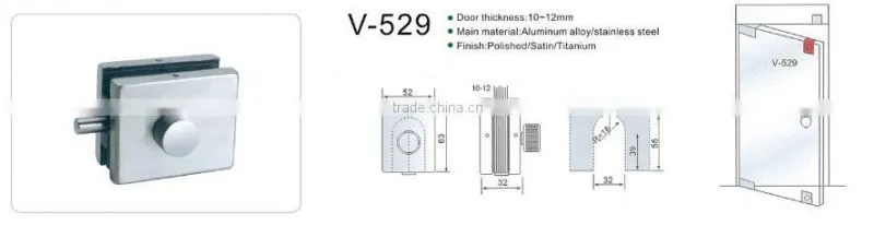 china alibaba glass door patch fitting hinge clamp /stainless steel glass door clamp (DL-036)