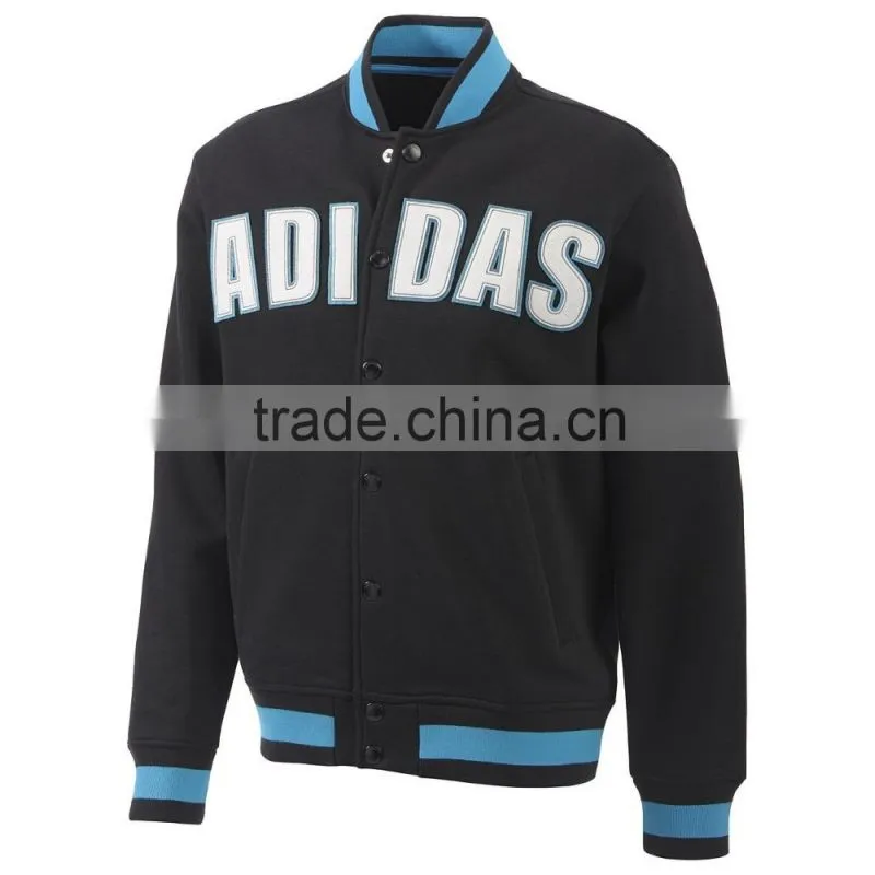 customized cotton fleece varsity jacket,custom pure cotton fleece jacket,fashionwear cotton fleece jacket