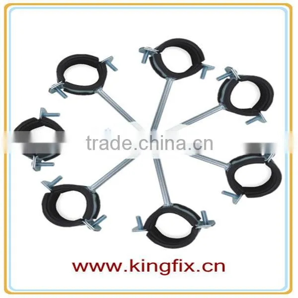 pipe clamp with rubber