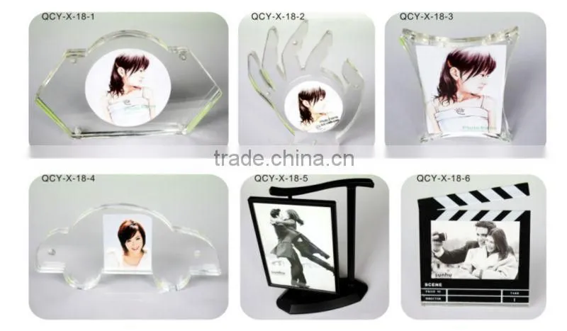Acrylic photo frame magnet photo frame