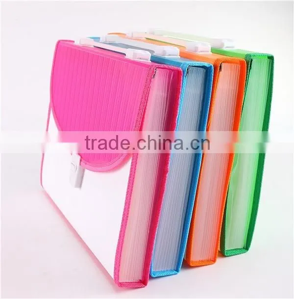 2016 Factory Price PP Folder, 12 Pocket Folder, Organ Bag
