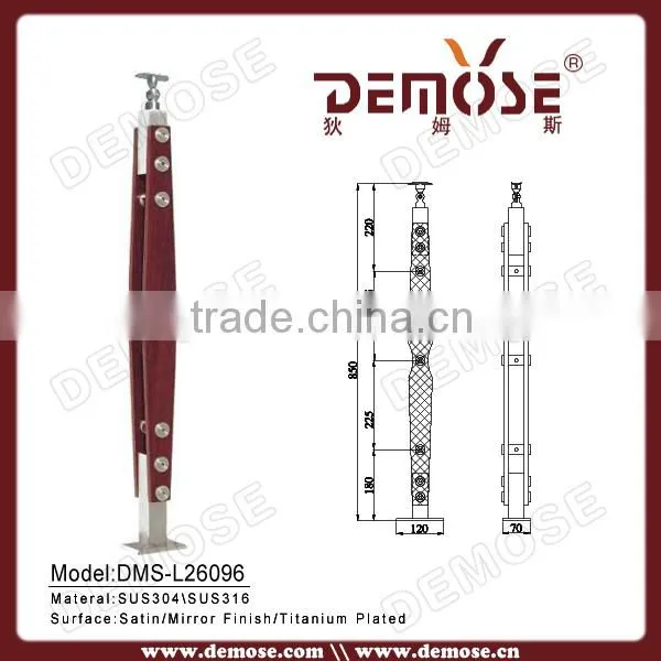 glass fittings stair railing glass baluster folding handrail