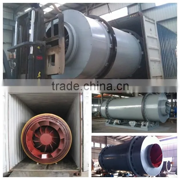 Wood Sawdust rotary dryer for sale //Henan Hongji export to EU