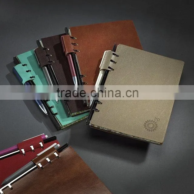 Pu Leather Notebook with Pen insert