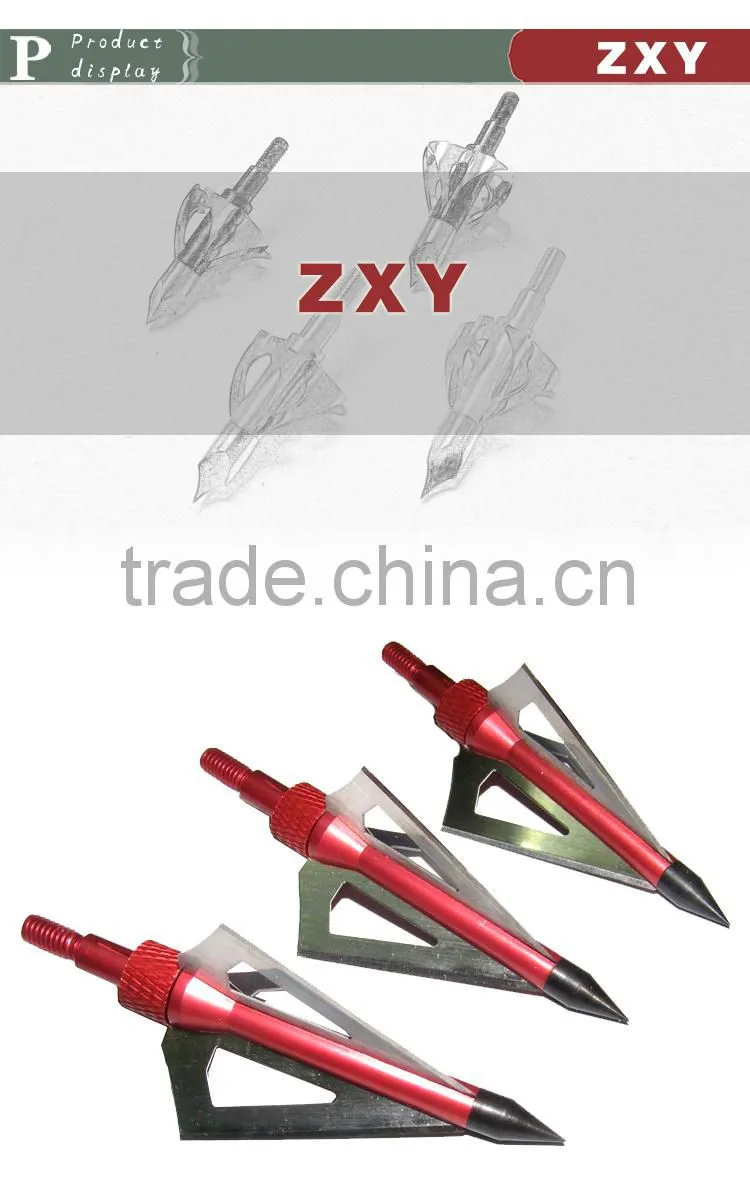 2015 Archery Wholesale Aluminum Arrow Head for hunting blue