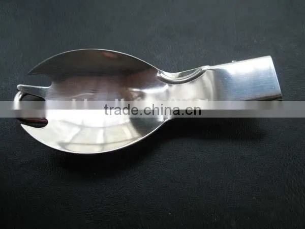stainless steel folding spork