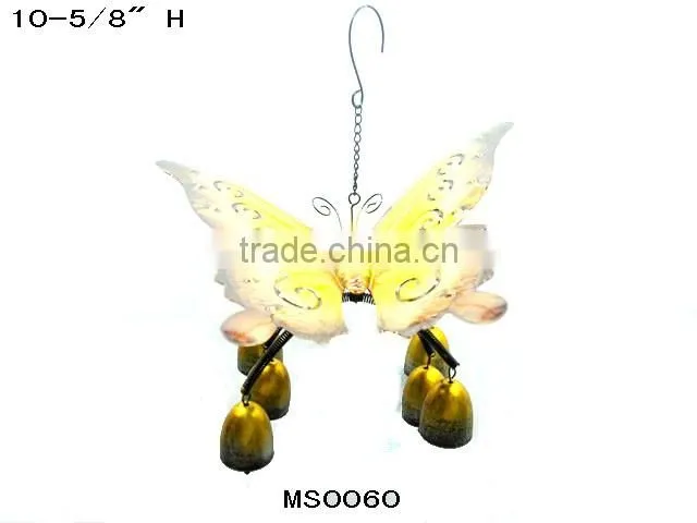 Brass wind chime bells windchime butterfly decor
