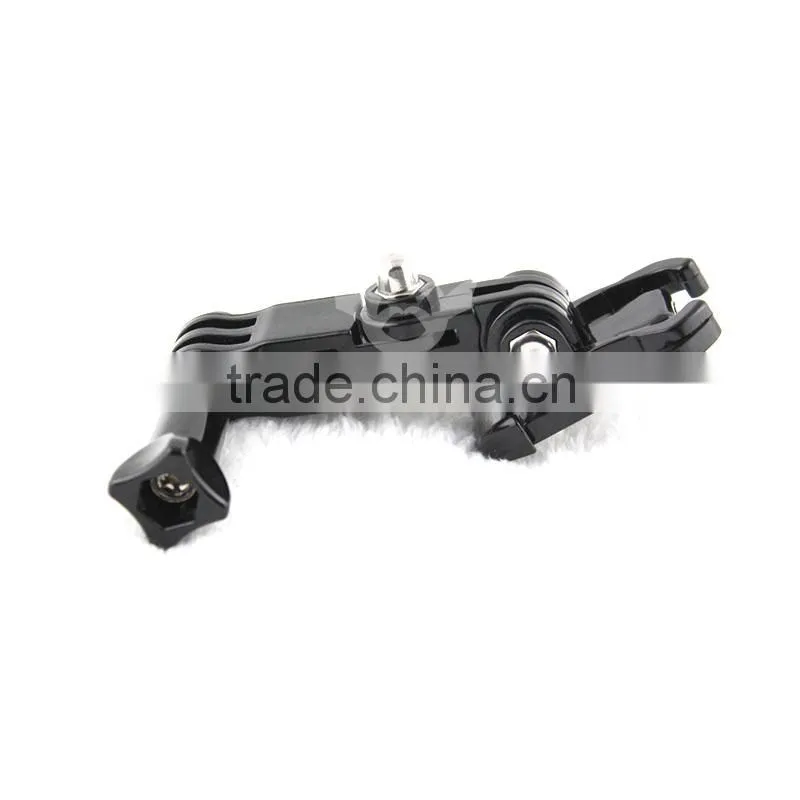 2016 New Wholesale Go Pro 3-way Adjustable Pivot Arm Go Pro Gimbal for mini Action Camera