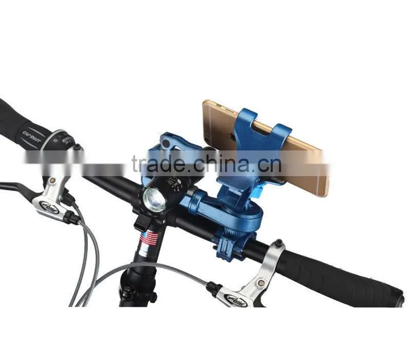 Smilinmount multifunctional bicycle holder for mobile phone and flashligh at the same time