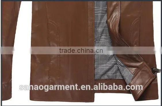Handcrafted sheep leather jackets for men wholesale