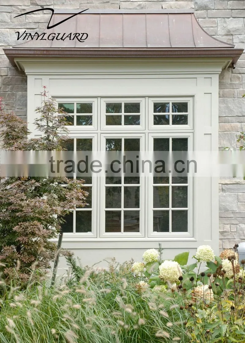 Wonderful Design modern China supplier standard pvc casement window with grill