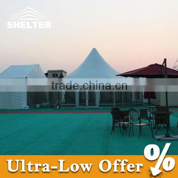 Big Hexagon Parking Tent For Parking With Glass Wall For Hot Sale