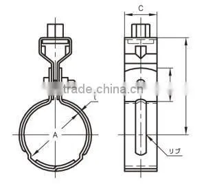 A10142-3 AKAGI pipe fitting of electric galvanizing finish
