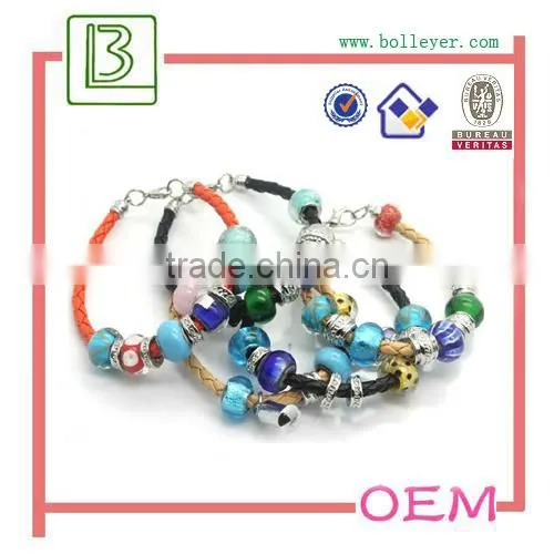 wire adjustable bracelet with metal charm