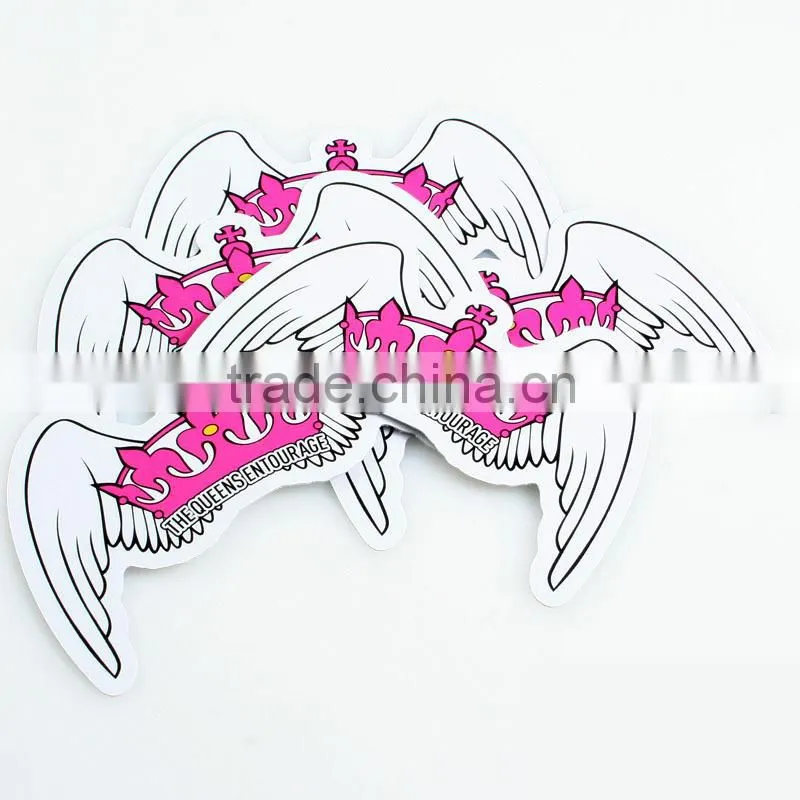Custom labels wine roll rubber metal clothing label sticker printed die cut heat transfer stickers hologram labels-- DH 1171