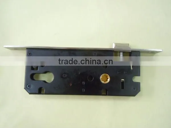 Wood door lock metal