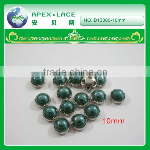 B10080 hot fix motif rhinestone button fix on garments