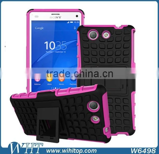TPU+PC Hard Case for Xperia Z4, High Quality 2 in 1 Hybrid Cell Phone Case for Xperia Z4 Compact