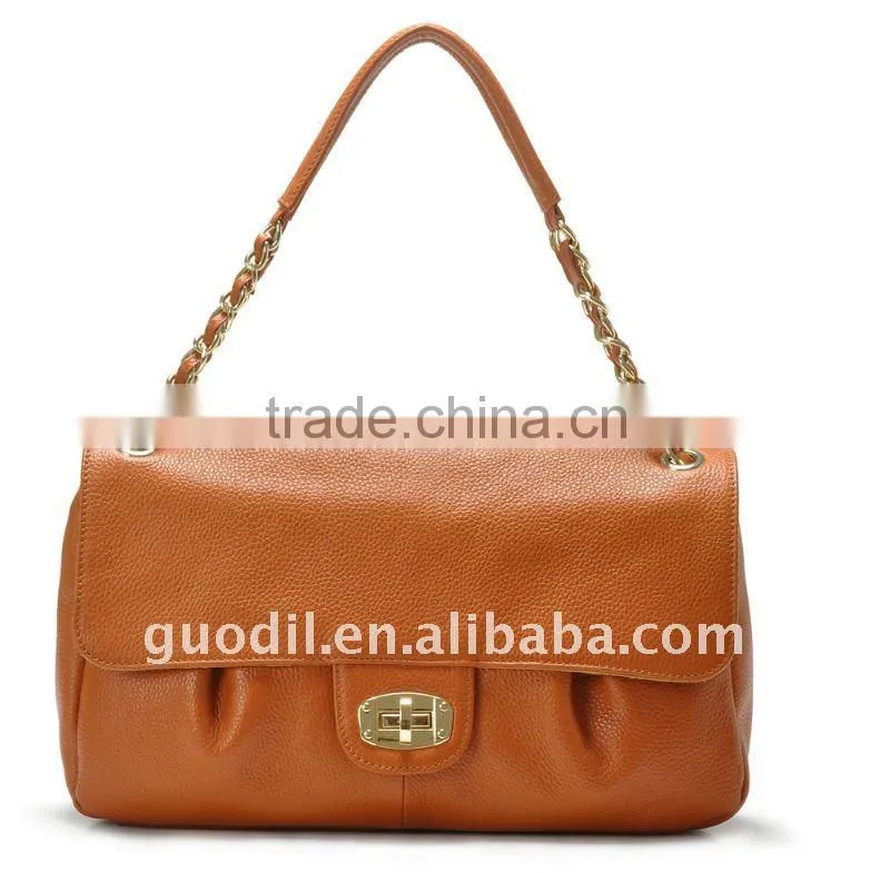 2012 Stock ladies genuine leather handbags in the lowest price