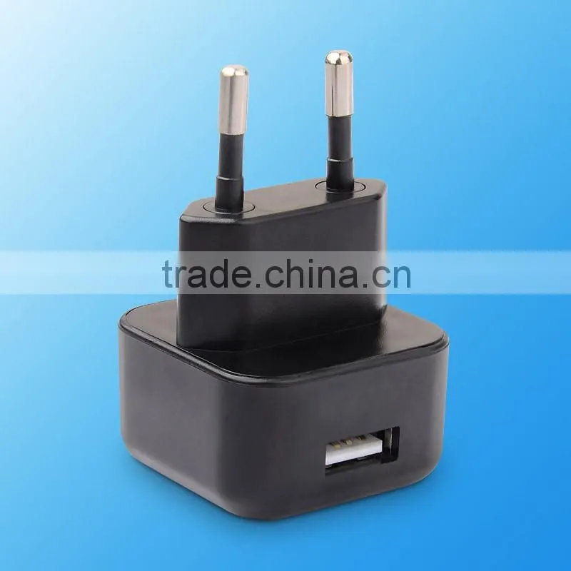 5V 1A EU plug single usb port cellphone wall charger AC Adapter