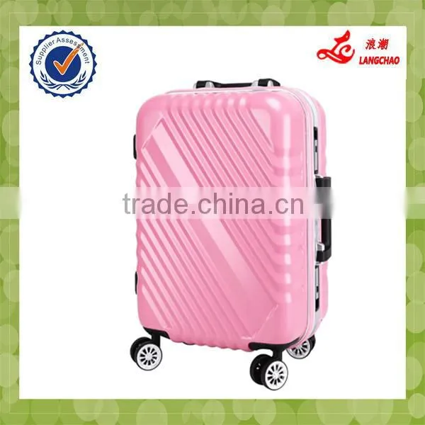 Aluminum Frame Plastic Cover 360-degree Wheels 100% PC Luggage