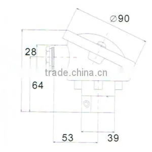 Rtd temperature sensor head pt100 A