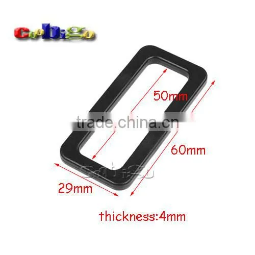 Looploc Plastic Rectangular Ring Buckle for Webbing Straps Backpack #FLC440-25B/32B/38B/50B