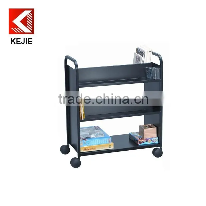 hot sale book cart metal book truck with low price