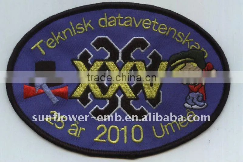 Embroidery sport patch