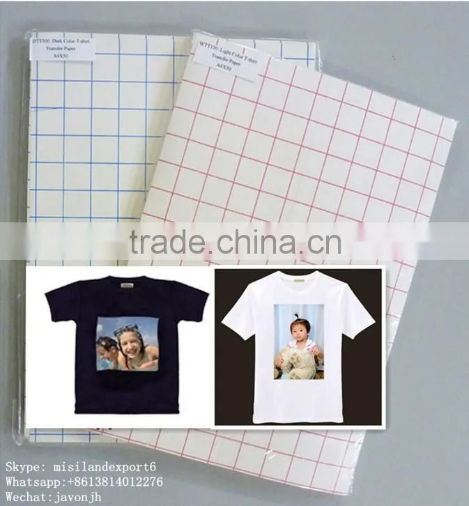 Dark t-shirts heat transfer paper for Dark Fabric, A3&A4 size, Imported Material
