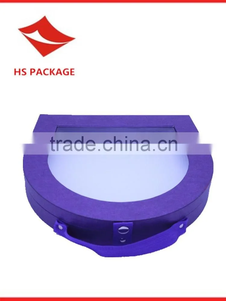 luxury suitcase paper gift box with window